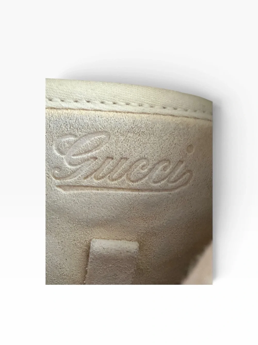 Authentic Gucci Off-White GG Monogram Canvas Low-Top Sneakers